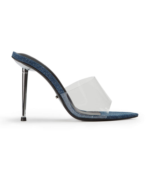 Tacones de aguja Tony Bianco Mylo Clear Vinylite/Blue Denim 10.5cm Azules | UCLND27904