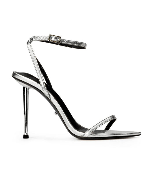 Tacones de aguja Tony Bianco Myra Silver Nappa Metallic 10.5cm Plateadas Metal | FCLHY74598