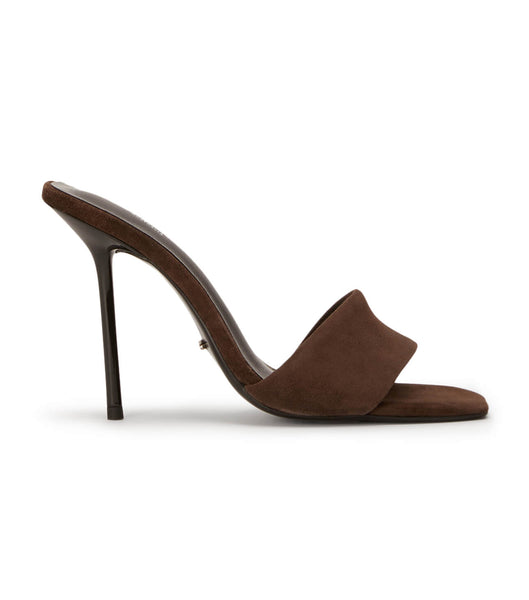 Tacones de aguja Tony Bianco Natalie Espresso Gamuza 10.5cm Chocolate | ACLWC41015