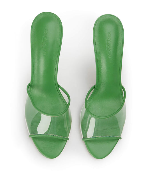 Tacones de aguja Tony Bianco Riana Clear Vinylite/Acid Green 9.5cm Verde | CLQCS89114