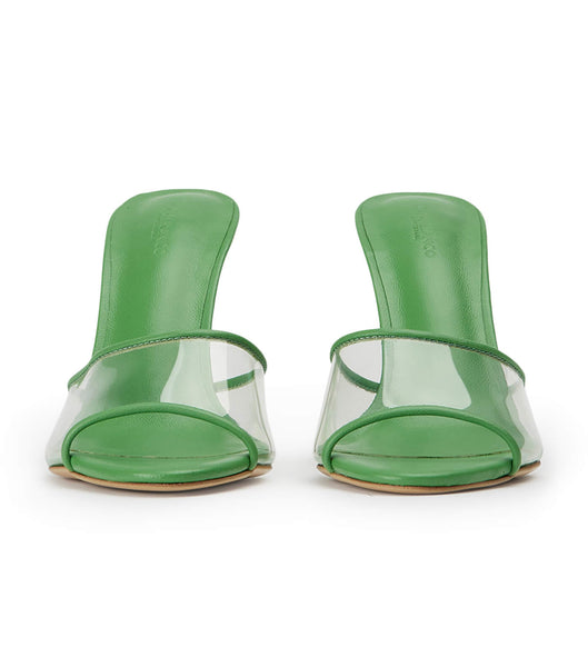 Tacones de aguja Tony Bianco Riana Clear Vinylite/Acid Green 9.5cm Verde | CLQCS89114