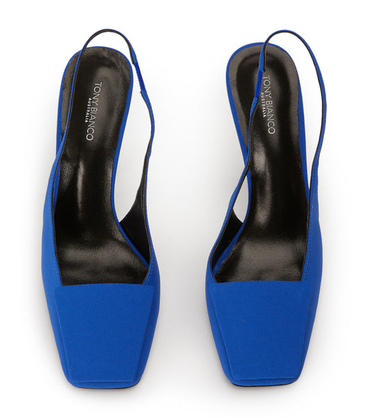 Tacones de aguja Tony Bianco Rue Azure Crepe 10.5cm Azur | CLZPD65552