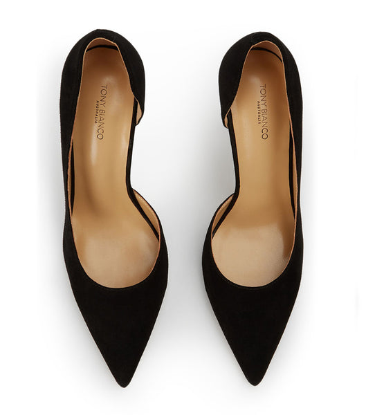 Tacones de evento Tony Bianco Alyx Black Gamuza 10.5cm Negras | CLNEJ70202