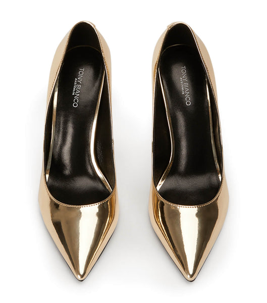 Tacones de evento Tony Bianco Anja Gold Shine 10.5cm Doradas | CLNZX19304