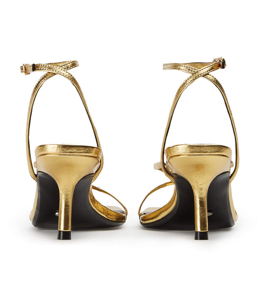 Tacones de evento Tony Bianco Avi Gold Foil 6.5cm Doradas | CLIIZ45720