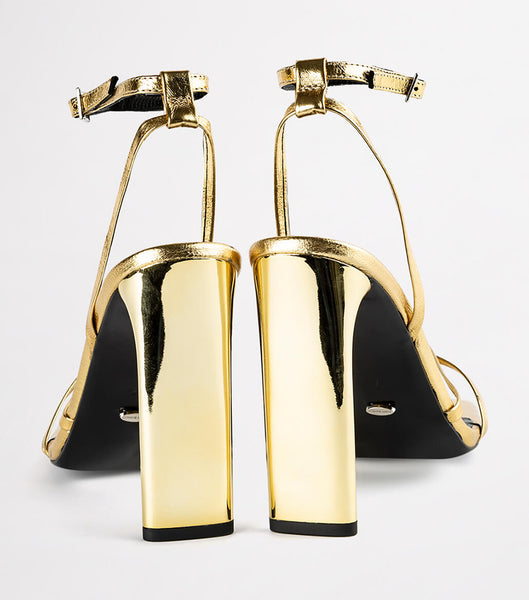 Tacones de evento Tony Bianco Fiance Gold Foil 11cm Doradas | CLXMI89995