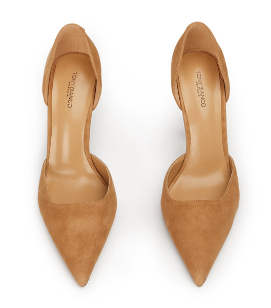 Tacones de evento Tony Bianco Gala Butterscotch Gamuza 10cm Beige | CLQCS17844