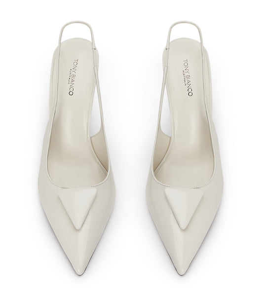 Tacones de evento Tony Bianco Ginger White Hi Shine 10cm Blancas | TCLWZ47875