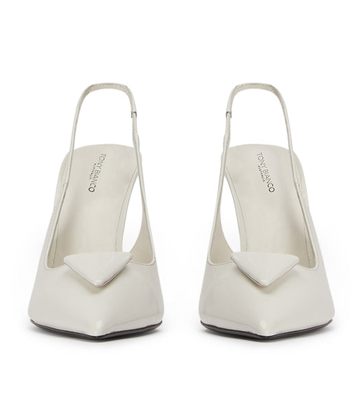 Tacones de evento Tony Bianco Ginger White Hi Shine 10cm Blancas | TCLWZ47875