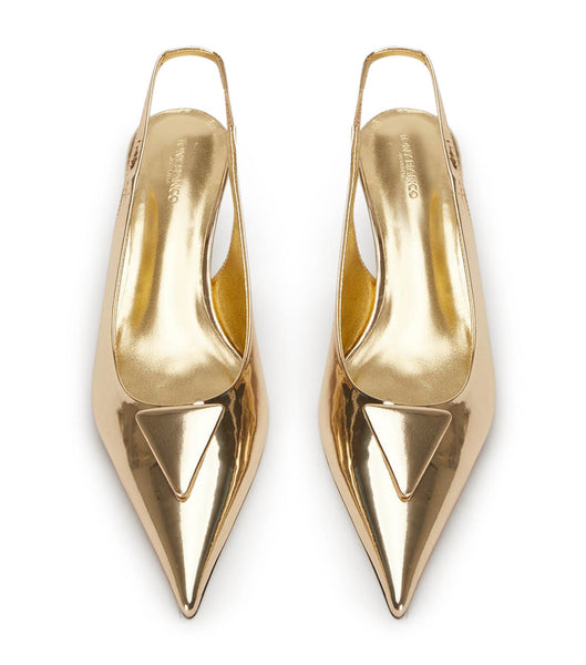 Tacones de evento Tony Bianco Kimmy Gold Shine 4.5cm Doradas | MCLHR37026