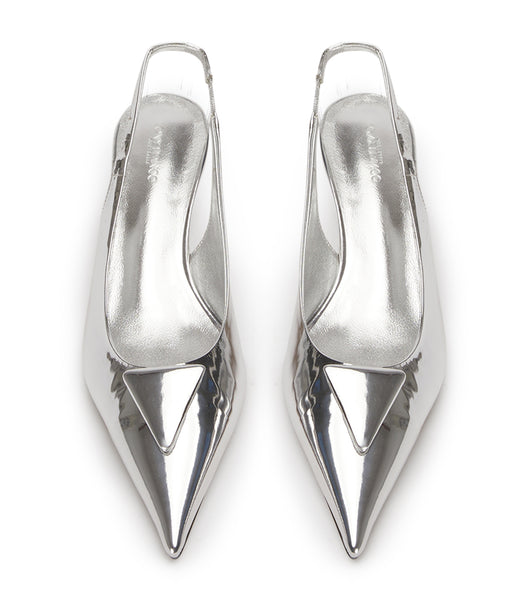 Tacones de evento Tony Bianco Kimmy Silver Shine 4.5cm Plateadas | QCLUV93599