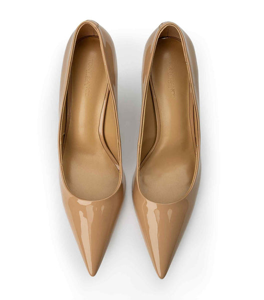 Tacones de evento Tony Bianco Kysaia Nude Charol 9.5cm Beige | BCLSD13965