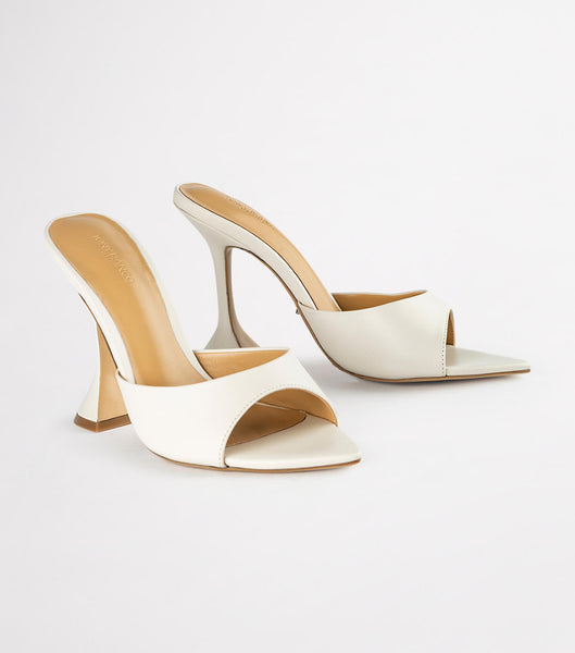 Tacones de evento Tony Bianco Marcel Dove Nappa 10.5cm Blancas | CLJKU52412