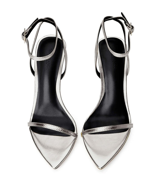 Tacones de evento Tony Bianco Myra Silver Nappa Metallic 10.5cm Plateadas Metal | TCLWZ80303