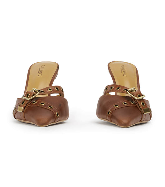 Zapatos Court Tony Bianco Savoir Cognac 8cm Marrones | ZCLMJ92220