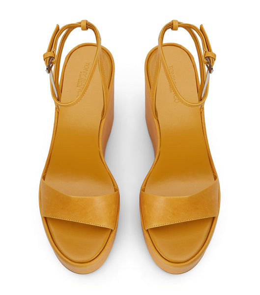 Zapatos Cuña Tony Bianco Vesna Cantelope Antiq 13cm Amarillo | CLNEJ87885