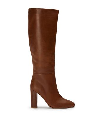 Botas de Tacon Tony Bianco Boss Cognac 9.5cm Marrones | CLNZX30924