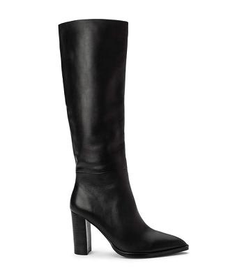 Botas de Tacon Tony Bianco Skyla Black Como 9cm Negras | SCLNY96928