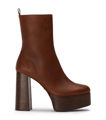 Botas de Tacon Tony Bianco Tyra Cognac 12cm Marrones | ECLHC26740