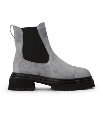 Botas de combate Tony Bianco Hurricane Steel Grey Gamuza 5.5cm Gris | TCLWZ30145