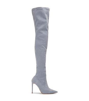 Botas de tacón de aguja Tony Bianco Avah Denim Stretch 10.5cm Azules | CLEAH31439