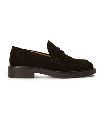 Loafers Tony Bianco Cherish Black Gamuza 4.5cm Negras | CLJVR35928