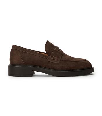 Loafers Tony Bianco Cherish Espresso Gamuza 4.5cm Chocolate | DCLVO17761