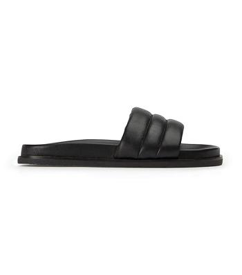 Sandalias Planas Tony Bianco Lucas Black Nappa 1.5cm Negras | UCLND29890