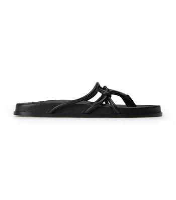 Sandalias de Diapositivas Tony Bianco Luelle Black Nappa Negras | CLZPD29822