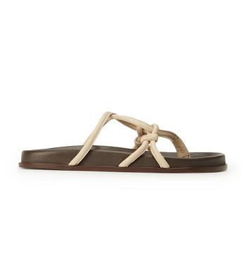 Sandalias de Diapositivas Tony Bianco Luelle Vanilla Nappa Amarillo Claro | SCLNY97165