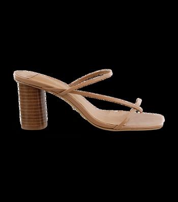 Sandalias de dedo Tony Bianco Ruby Skin Capretto 7cm Arena | BCLSO11396