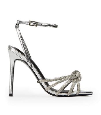 Tacones Brillantes Tony Bianco Kyla Silver Foil 11cm Plateadas | LCLSX54413