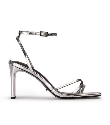 Tacones De Novia Tony Bianco Corso Silver Foil 8.5cm Plateadas | CLXBR22962