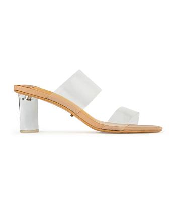 Tacones De Novia Tony Bianco Sabelle Clear Vynalite/Skin Capretto 6.5cm Arena | CLZDE30628