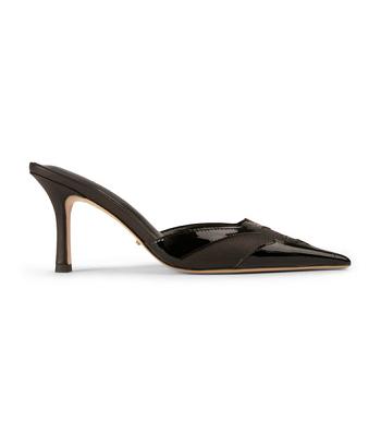 Tacones bajos Tony Bianco Shuga Black/Black Charol 8cm Negras | BCLSD89518