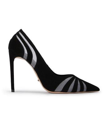 Tacones de aguja Tony Bianco Arrow Black Gamuza 10.5cm Negras | BCLSO96983