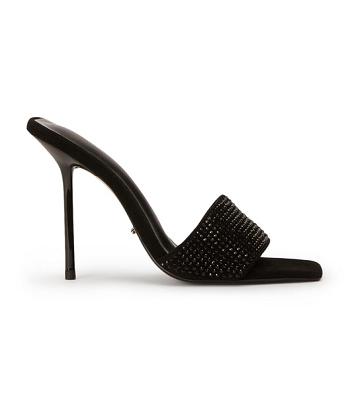 Tacones de aguja Tony Bianco Naomi Black Crystal/Black Gamuza 10.5cm Negras | CLIIZ96691