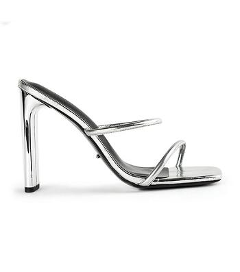 Tacones de evento Tony Bianco Florence Silver Foil 11cm Plateadas | MCLFT78567