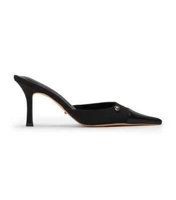 Tacones de evento Tony Bianco Stack Black Grosgrain/Black Como 8cm Negras | CLQCS46080