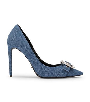 Zapatos Court Tony Bianco Abbey Washed Denim 10.5cm Azules | CLCIF42092