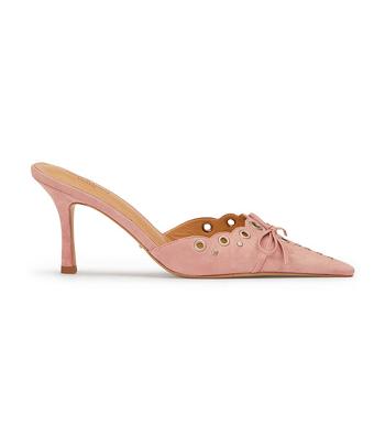 Zapatos Court Tony Bianco Shae Blossom Gamuza 8cm Rosas | MCLFT88093