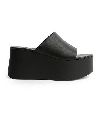 Zapatos Cuña Tony Bianco Tegan Black Sheep Nappa 9.5cm Negras | CLDYB45290