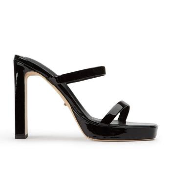 Zapatos Tacon Bloque Tony Bianco Diane Black Charol 11.5cm Negras | CLQCS30220